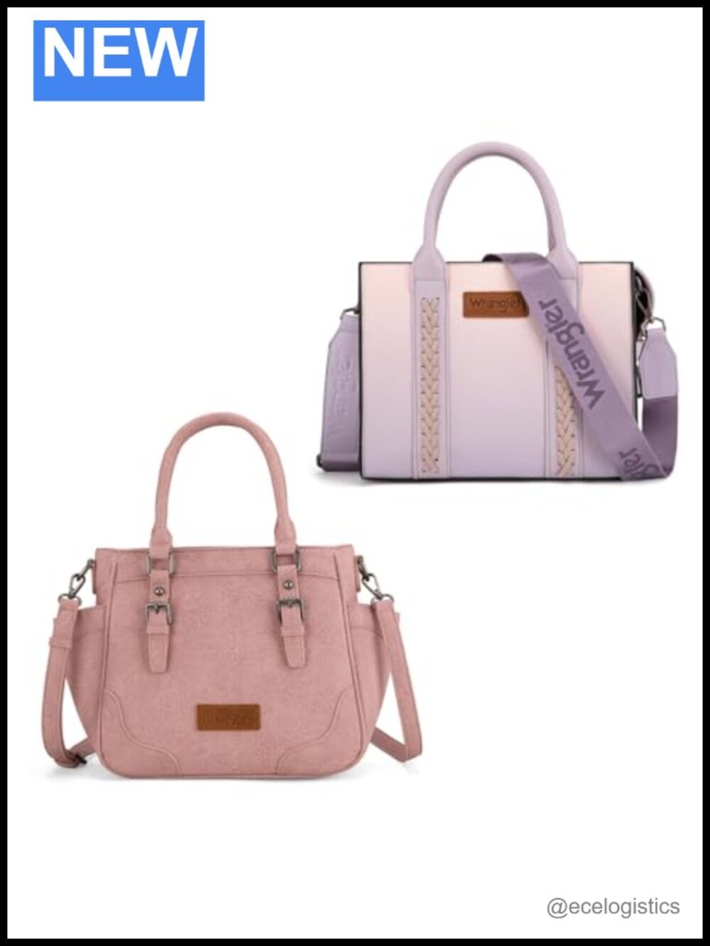 Wrangler Tote Bag Women Vegan Leather Satchel with Pockets